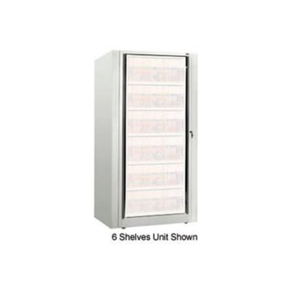 Rotary File Cabinet Components, Base Starter Unit, Legal, 7-High, Bone White, Datum Filing Systems, Mfr#: XSLG-S7E-T15